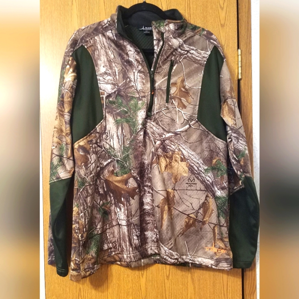 Realtree Habit 3/4 Zip Size Large